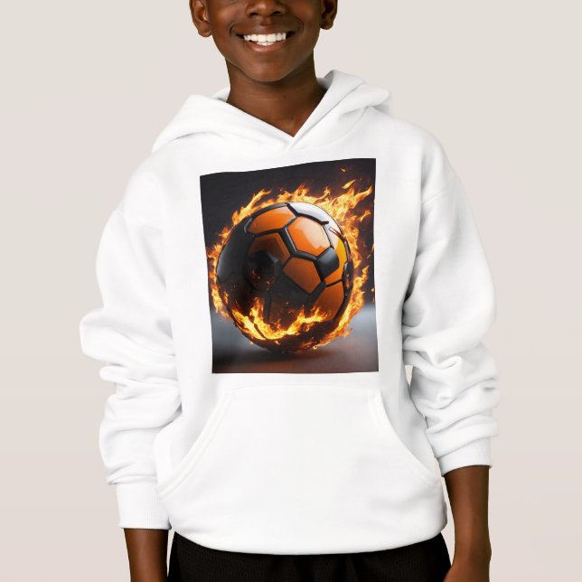 Sweat - shirt à capuche blanc (Devant)