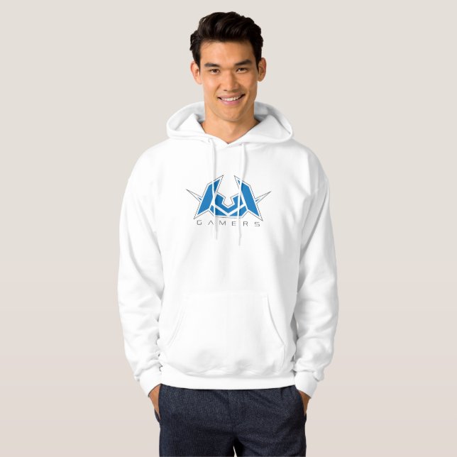 Sweat - shirt à capuche blanc (Devant entier)