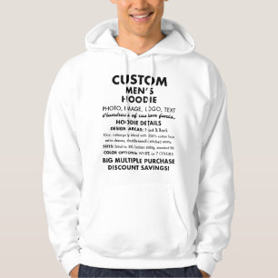 Sweat - shirt à capuche blanc classique personnali