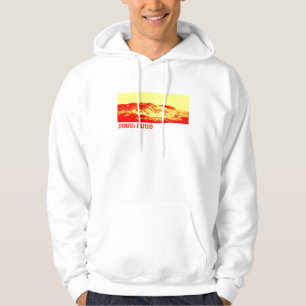 Sweat - shirt à capuche blanc de montagne de butt