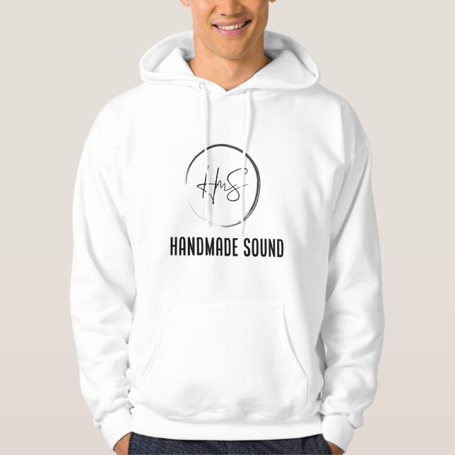 Sweat - shirt à capuche blanc - HmS - Son artisana (Devant)