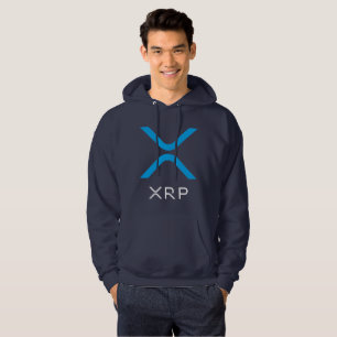 Sweat - shirt à capuche bleu et blanc d'ondulatio