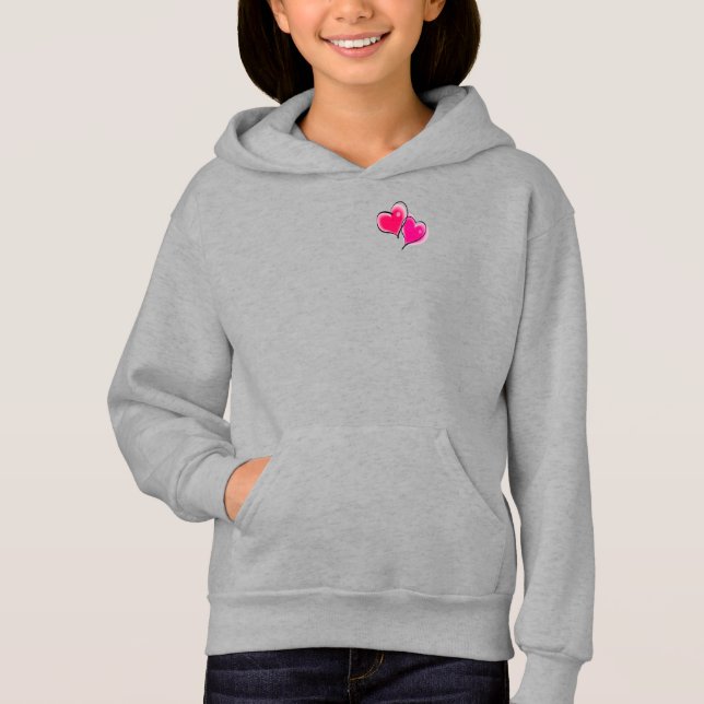 Sweat - shirt à capuche bleu-foncé de tirette avec (Devant)