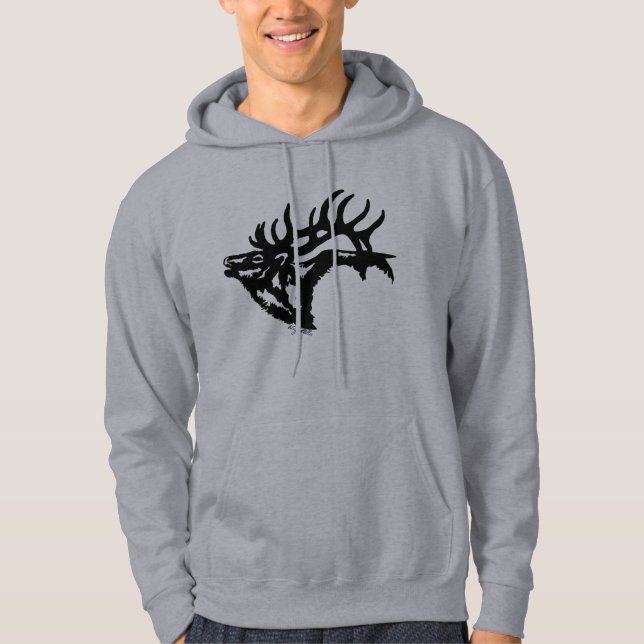 Sweat - shirt à capuche Bull Elk (Devant)