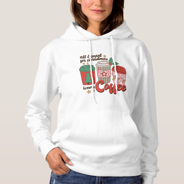 Sweat - shirt à capuche cadeau de la saison de Noë (Devant)