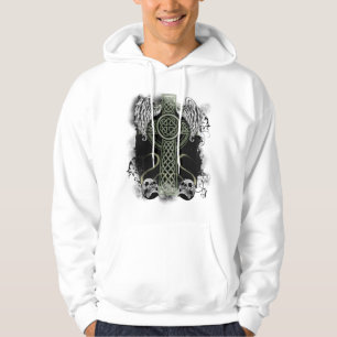Sweat - shirt à capuche celtique de croix de noeu