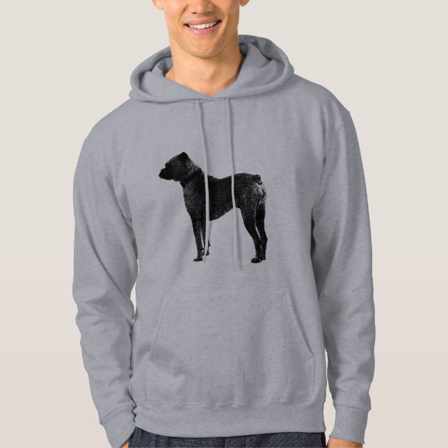 Sweat - shirt à capuche chien de boxe | sweatshirt (Devant)