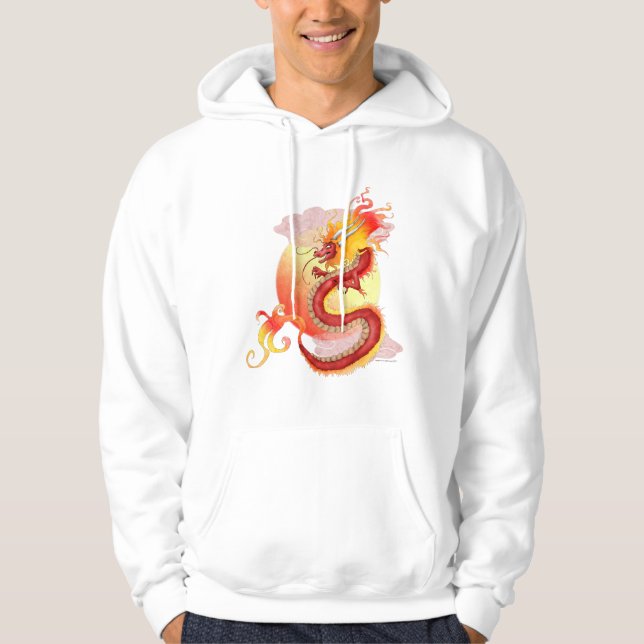 sweat - shirt à capuche chinois de dragon pour les (Devant)