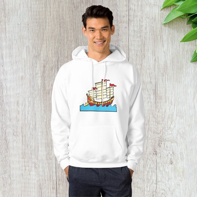 Sweat - shirt à capuche chinois de navires à voile (Créateur téléchargé)