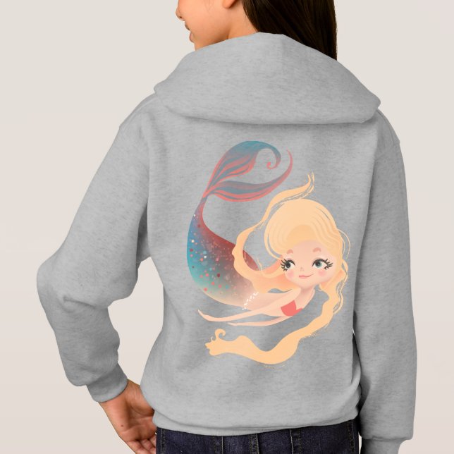Sweat - shirt à capuche ComfortBlend® pour filles' (Dos)