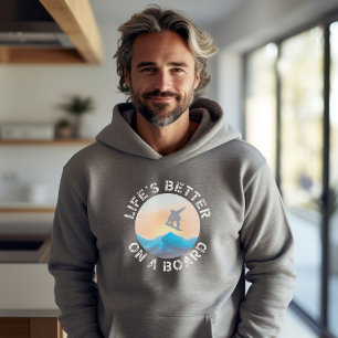 sweat - shirt à capuche cool de snowboard sweatshi