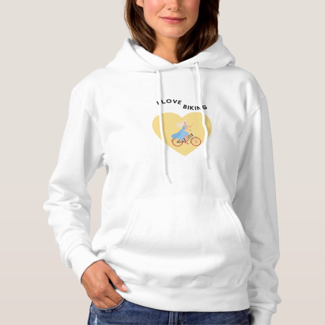 Sweat - shirt à capuche cycliste (Devant)