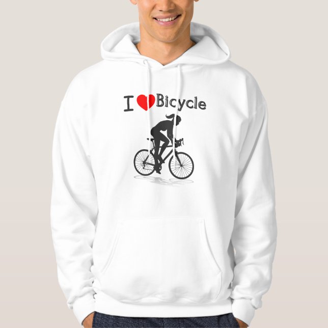 Sweat - shirt à capuche cycliste (Devant)