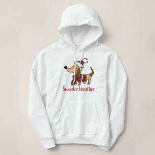Sweat - shirt à capuche Dachshund Winter Chig