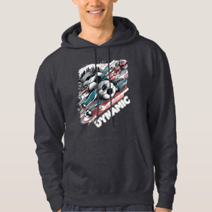 Sweat - shirt à capuche d'action sportive dynamiqu