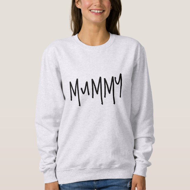 Sweat - shirt à capuche d'addition famille maman (Devant)