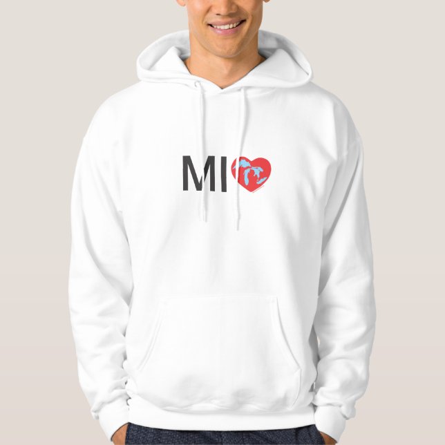 Sweat - shirt à capuche d'amour de MI (Devant)