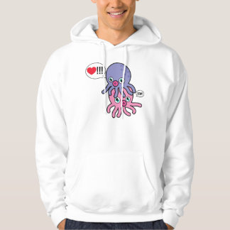 Sweat - shirt à capuche d'AMOUR de POULPE