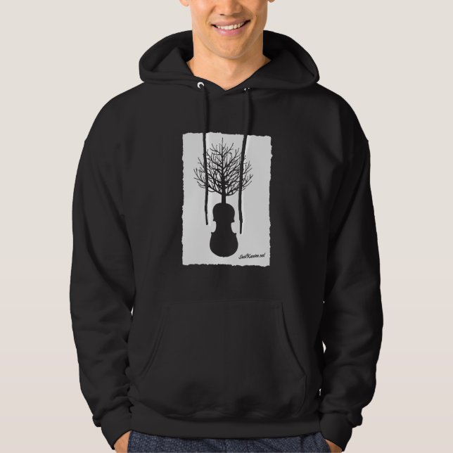 Sweat - shirt à capuche d'arbre de Swil Kanim (Devant)