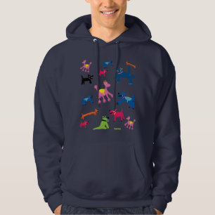 Sweat - shirt à capuche d'art : Chiens
