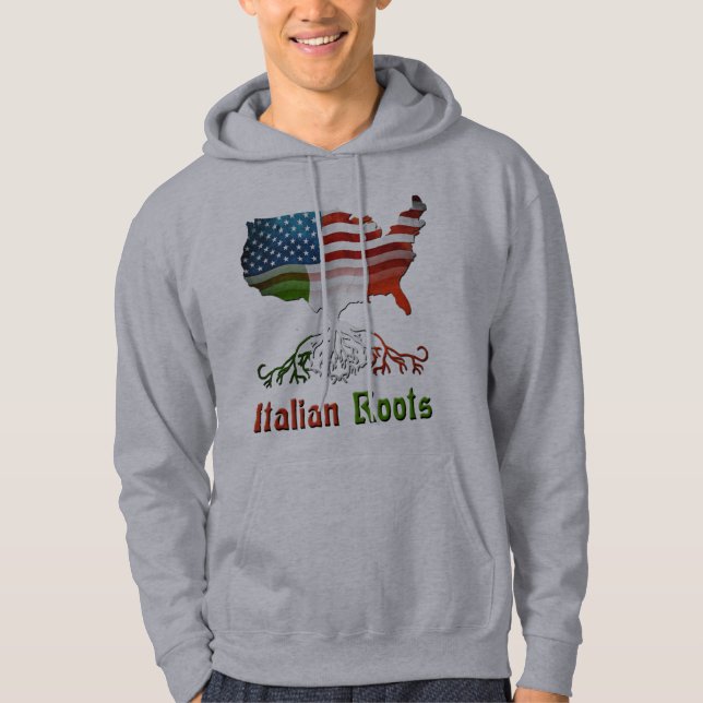 Sweat - shirt à capuche d'ascendance italienne (Devant)