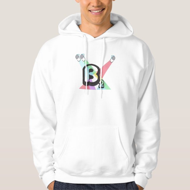 Sweat - shirt à capuche de B (carré) (Devant)