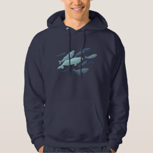 Sweat - shirt à capuche de baleines de Beluga Unis