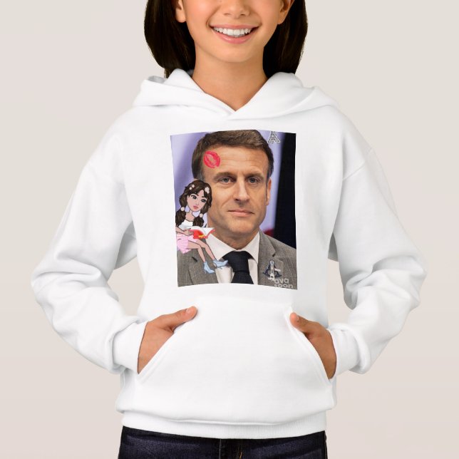 Sweat - shirt à capuche de basculement de fille (Devant)