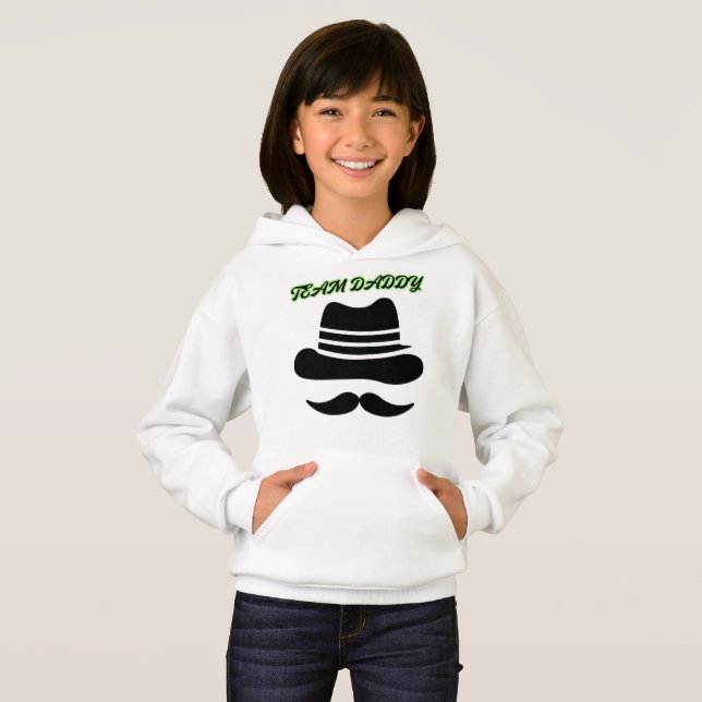 Sweat - shirt à capuche de basculement de fille (Devant entier)