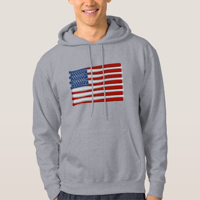 Sweat - shirt à capuche de baseball Amérique (USA) (Devant)