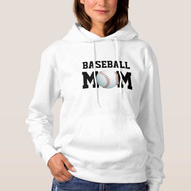 Sweat - shirt à capuche de baseball sur le sport (Devant)