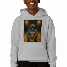 Sweat - shirt à capuche de basket-ball pour enfant