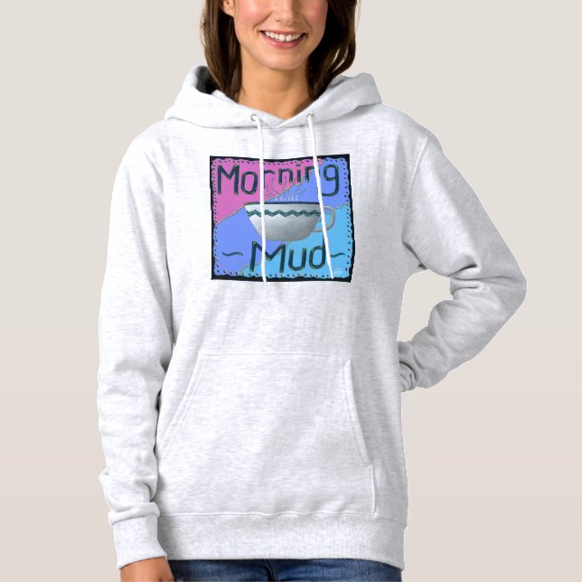 Sweat - shirt à capuche de boue du matin (Devant)