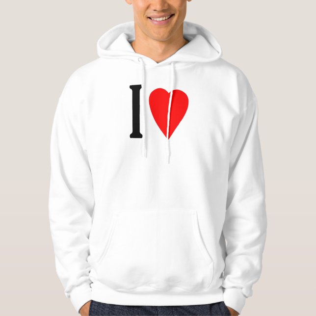 sweat - shirt à capuche de BRICOLAGE du coeur i (Devant)