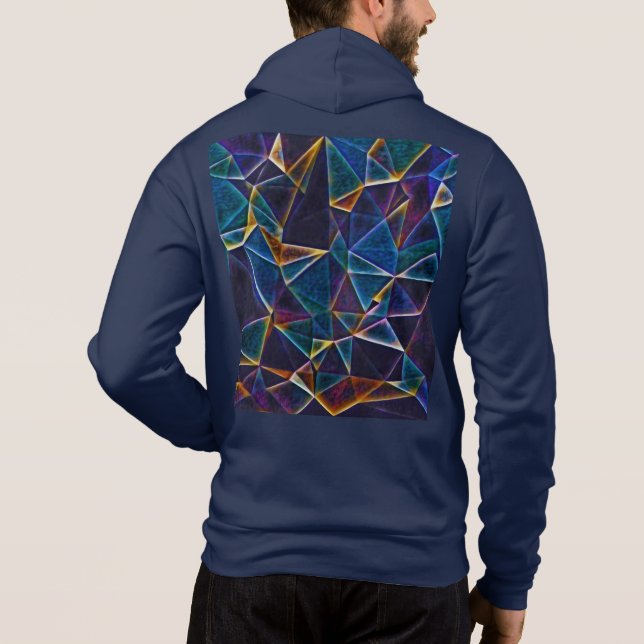 Sweat - shirt à capuche de bulles cassées (Dos)