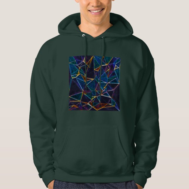 Sweat - shirt à capuche de bulles cassées (Devant)