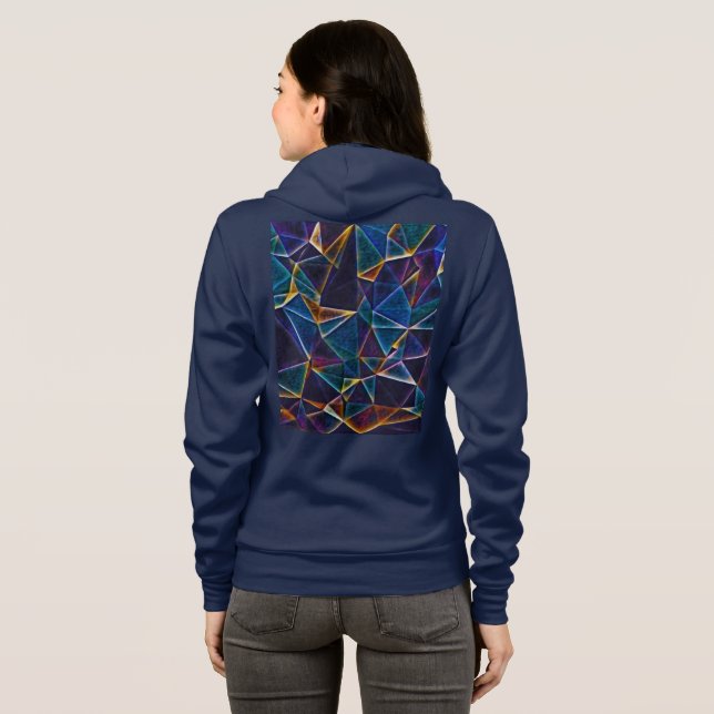 Sweat - shirt à capuche de bulles cassées (Dos entier)