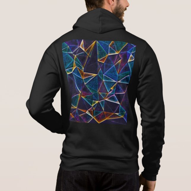 Sweat - shirt à capuche de bulles cassées (Dos)