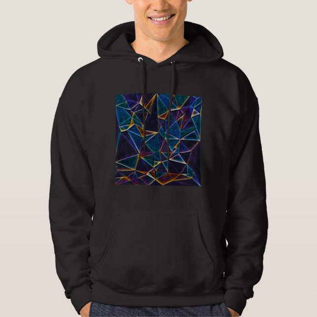 Sweat - shirt à capuche de bulles cassées (Devant)
