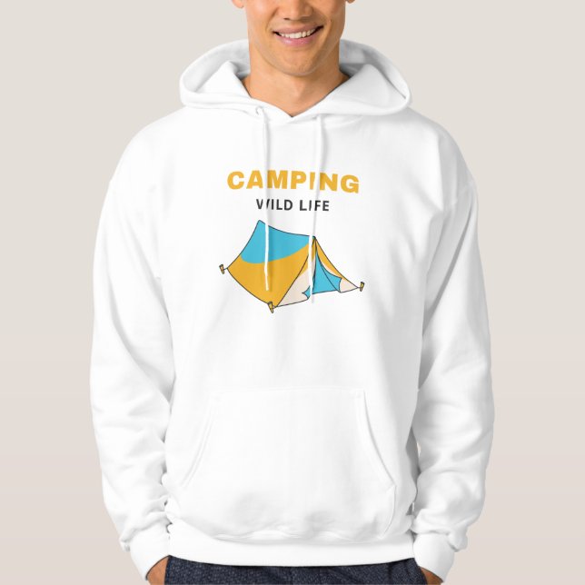 Sweat - shirt à capuche de camp (Devant)