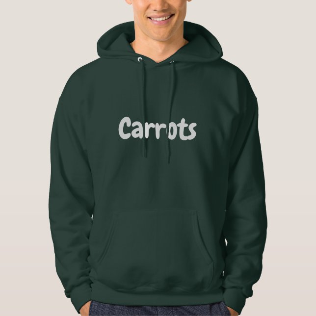 Sweat - shirt à capuche de carottes (Devant)
