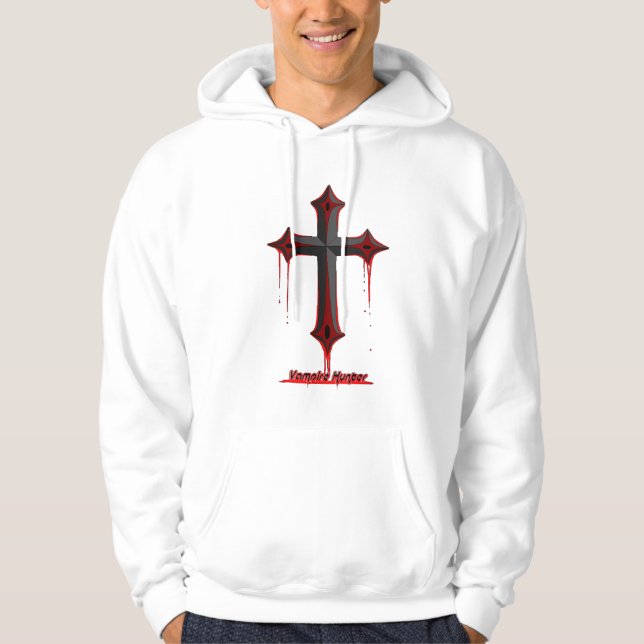 Sweat - shirt à capuche de chasseur de vampire (Devant)