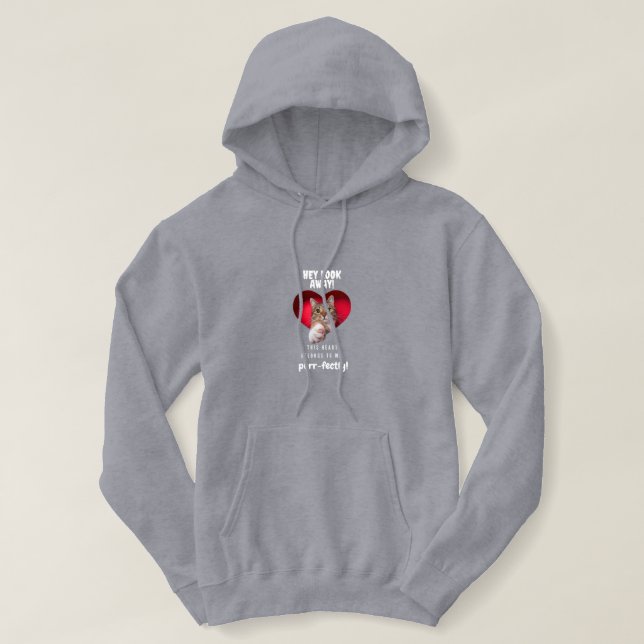 Sweat - shirt à capuche de chat Peek-a-Boo (Design devant)