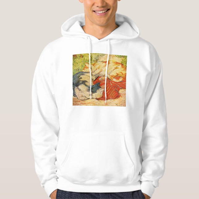 Sweat - shirt à capuche de chats de Franz Marc (Devant)