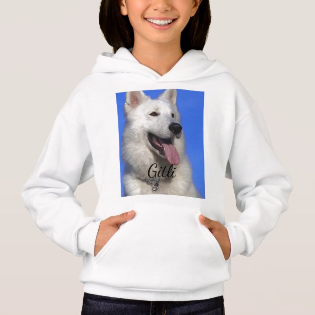 Sweat - shirt à capuche de chien (Devant)