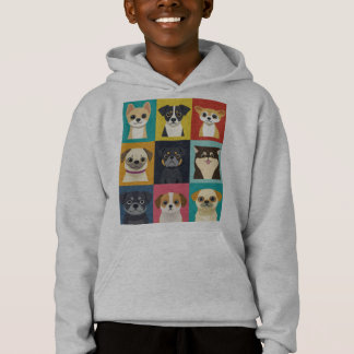 Sweat - shirt à capuche de chiens de caricature