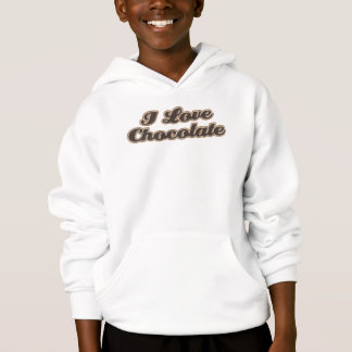 Sweat - shirt à capuche de chocolat d'amour des