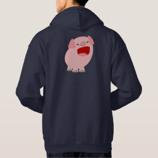 Sweat - shirt à capuche de cochon chantant un joli