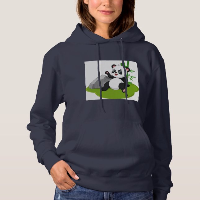 Sweat - shirt à capuche de conception Panda (Devant)