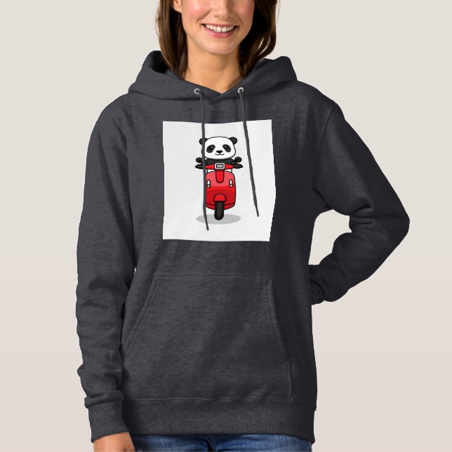 Sweat - shirt à capuche de conception Panda (Devant)